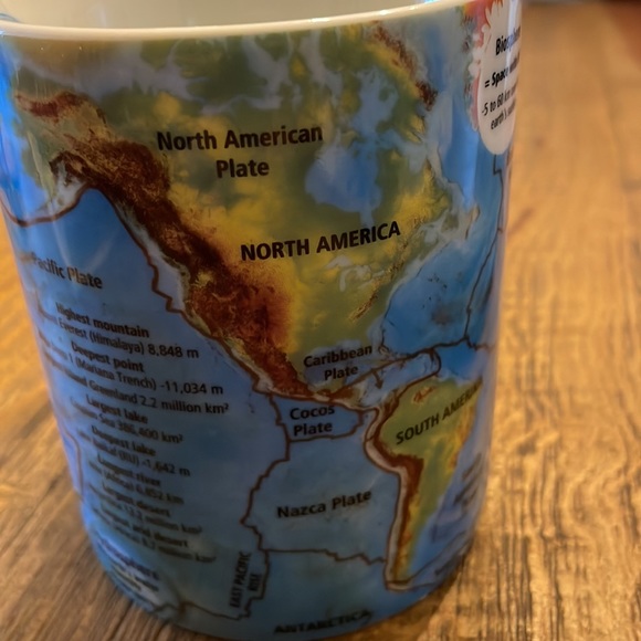 Geography mug from Konitz super educational while you drink coffee - Picture 5 of 6